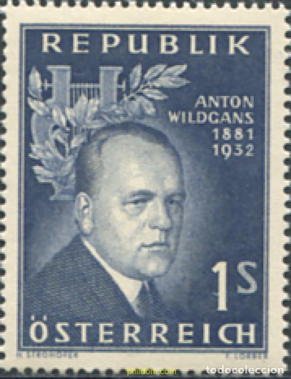 Selos: 119627 MNH AUSTRIA 1957 25 ANIVERSARIO DE LA MUERTE DE ANTON WILDGANS