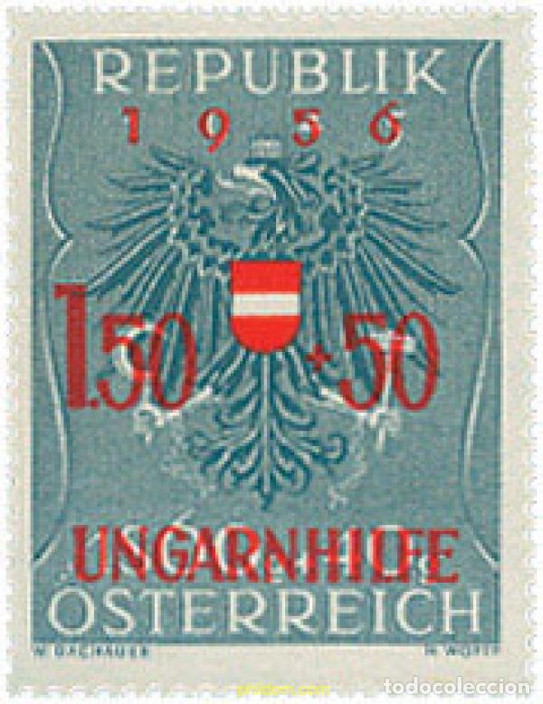 Stamps: 200673 HINGED AUSTRIA 1956 A FAVOR DE LOS REFUGIADOS HUNGAROS