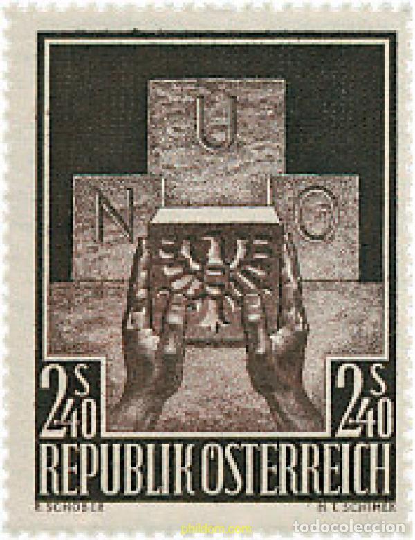 Stamps: 200669 HINGED AUSTRIA 1956 ADMISION DE AUSTRIA A LAS NACIONES UNIDAS