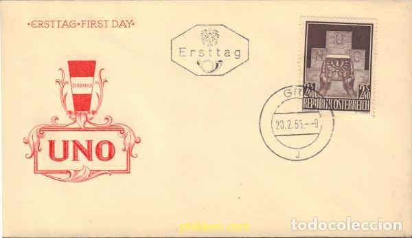 Stamps: 438067 MNH AUSTRIA 1956 ADMISION DE AUSTRIA A LAS NACIONES UNIDAS