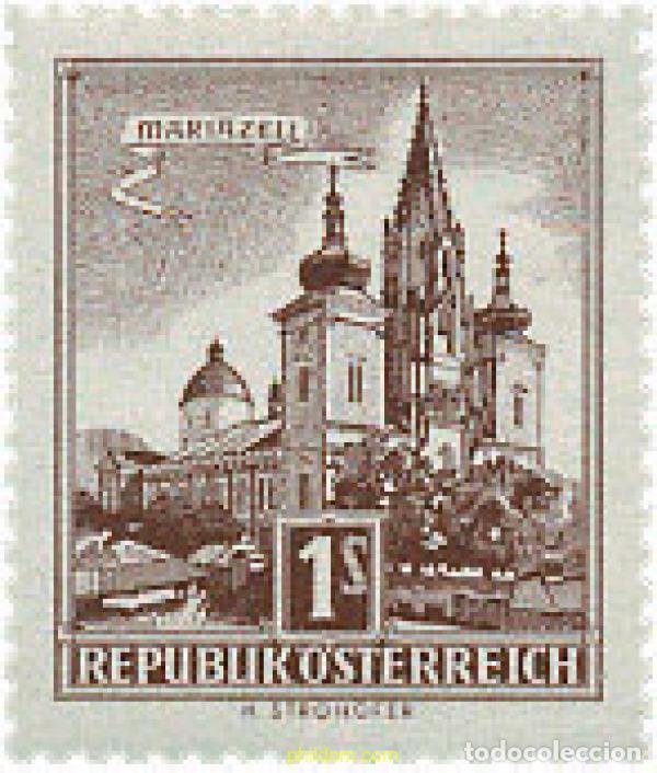Sellos: 640299 MNH AUSTRIA 1957 MONUMENTOS Y EDIFICIOS - Foto 1