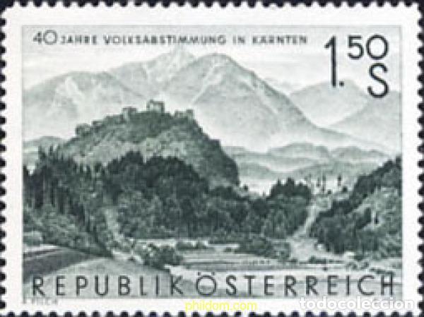 Sellos: 640341 HINGED AUSTRIA 1960 40 ANIVERSARIO DEL PLEBISCITO DE CARINTHIE