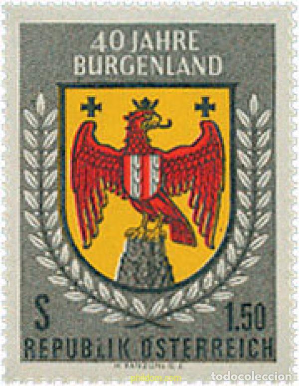 Sellos: 119682 MNH AUSTRIA 1961 40 ANIVERSARIO DE LA INCORPORACION DE BURGENLAND