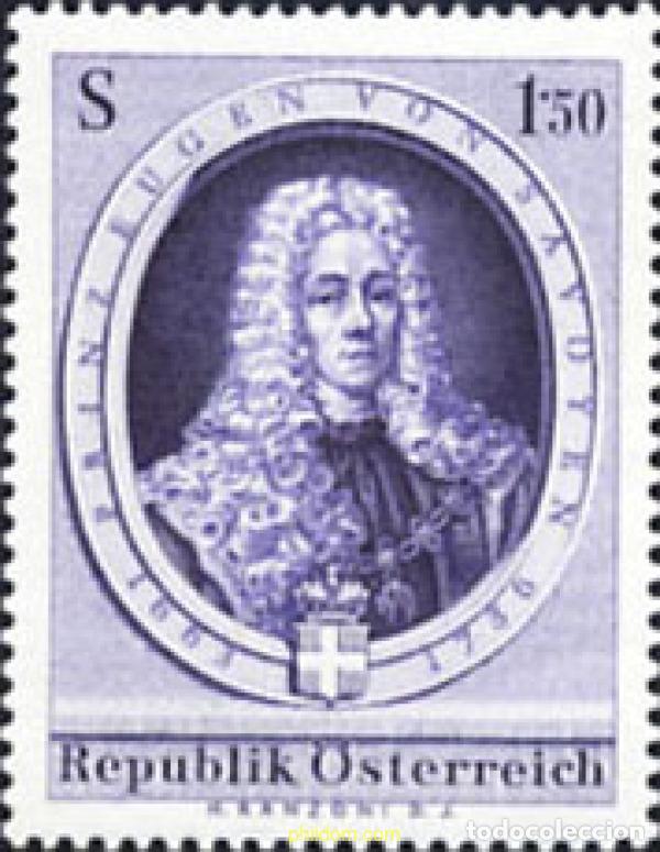 Sellos: 119712 MNH AUSTRIA 1963 3 CENTENARIO DEL NACIMIENTO DEL PRINCIPE EUGENIO DE SAVOYA
