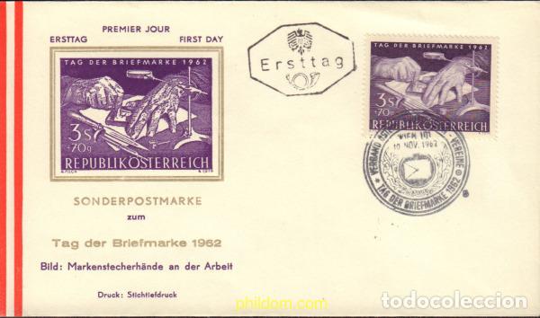 Sellos: 588131 MNH AUSTRIA 1962 DIA DEL SELLO