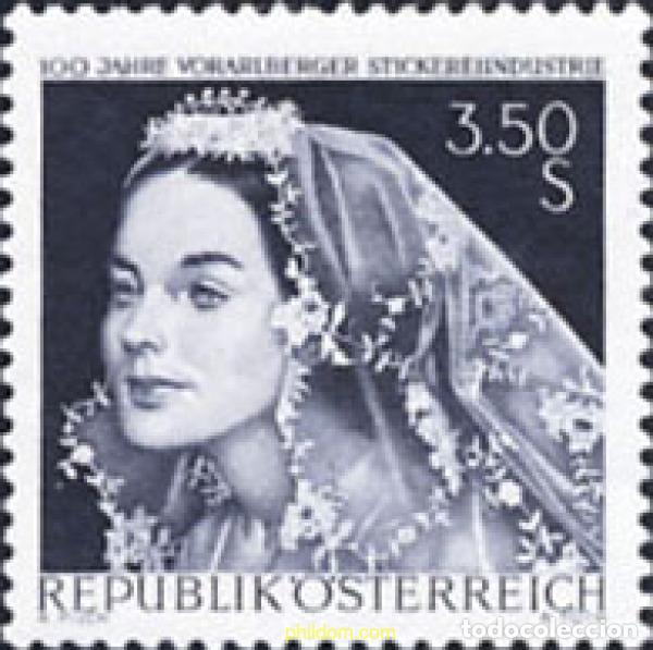 Timbres: 119819 MNH AUSTRIA 1968 CENTENARIO DE LA INDUSTRIA DE BORDADO DE VORARLBERG