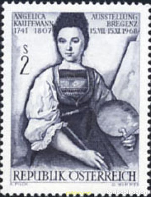 Timbres: 119830 MNH AUSTRIA 1968 EXPOSICION DE PINTURAS DE ANGELICA KAUFFMANN