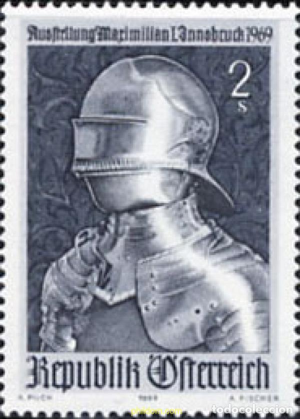 Timbres: 119837 MNH AUSTRIA 1969 450 ANIVERSARIO DE LA MUERTE DEL EMPERADOR MAXIMILIANO I