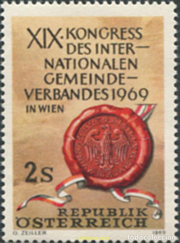 Timbres: 119855 MNH AUSTRIA 1969 19 CONGRESO INTERNACIONAL DE ASOCIACIONES INTERCOMUNALES