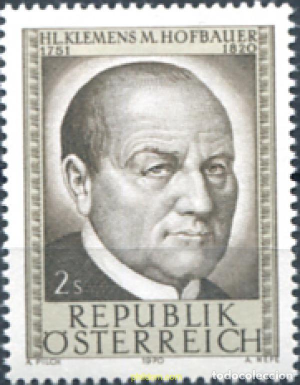 Sellos: 119866 MNH AUSTRIA 1970 150 ANIVERSARIO DE LA MUERTE DE KLEMENS MARIA HOFBAUER