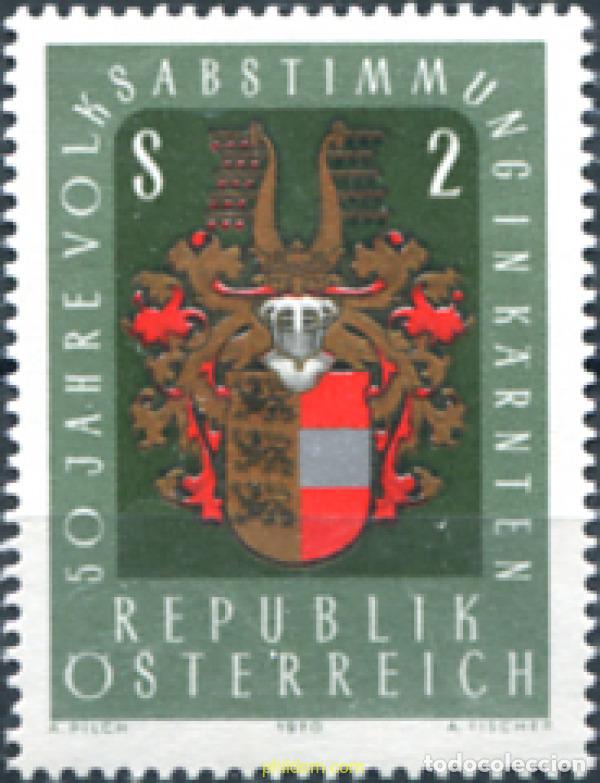 Sellos: 119887 MNH AUSTRIA 1970 50 ANIVERSARIO DEL PLESBICITO DE CARINTHIE