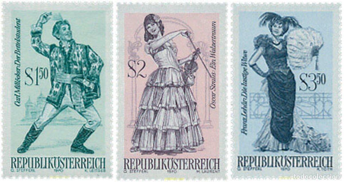 Stamps: 119878 MNH AUSTRIA 1970 OPERETAS FAMOSAS