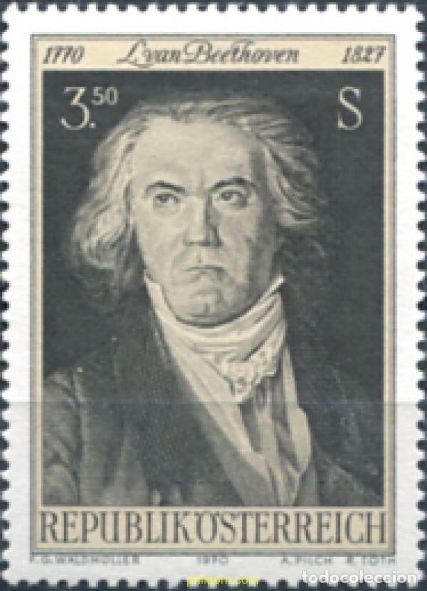 Sellos: 119894 MNH AUSTRIA 1970 200 ANIVERSARIO DEL NACIMIENTO DE LUDWIG VAN BEETHOVEN