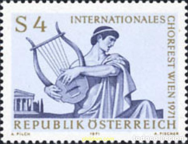 Sellos: 119904 MNH AUSTRIA 1971 FESTIVAL INTERNACIONAL DE CORALES