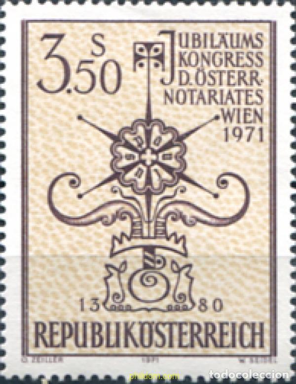Sellos: 119899 MNH AUSTRIA 1971 CONGRESO DEL CENTENARIO DEL NOTARIADO