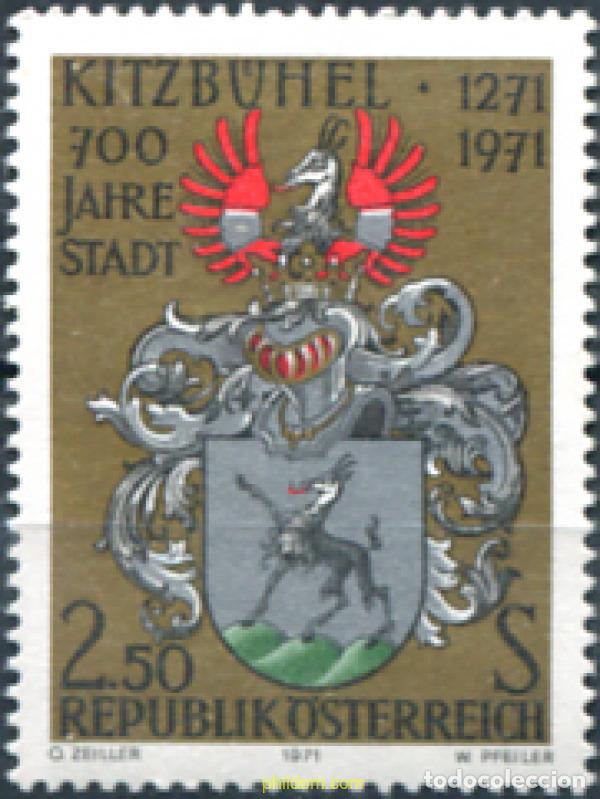 Sellos: 119905 MNH AUSTRIA 1971 7 CENTENARIO DE LA CIUDAD DE KITZB&Uuml;HEL