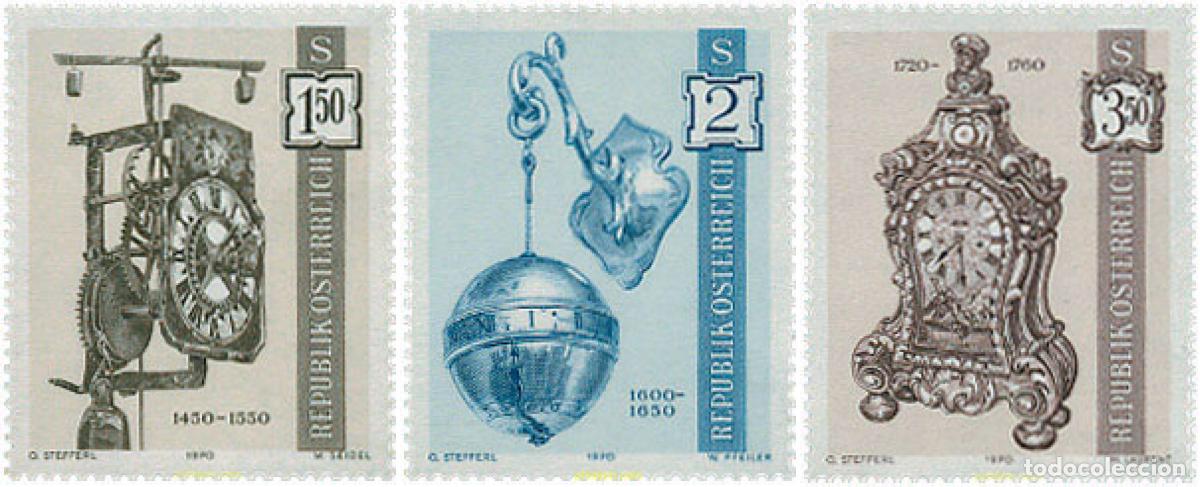 Sellos: 119877 MNH AUSTRIA 1970 RELOJES ANTIGUOS