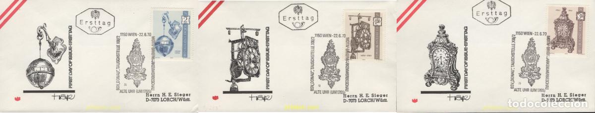Sellos: 438183 MNH AUSTRIA 1970 RELOJES ANTIGUOS
