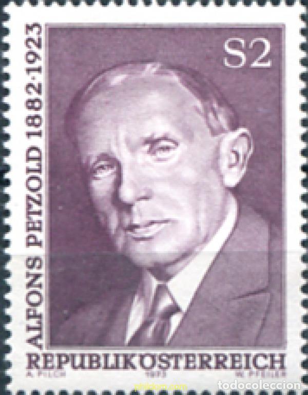Sellos: 119939 MNH AUSTRIA 1973 50 ANIVERSARIO DE LA MUERTE DE ALFONS PETZOLD