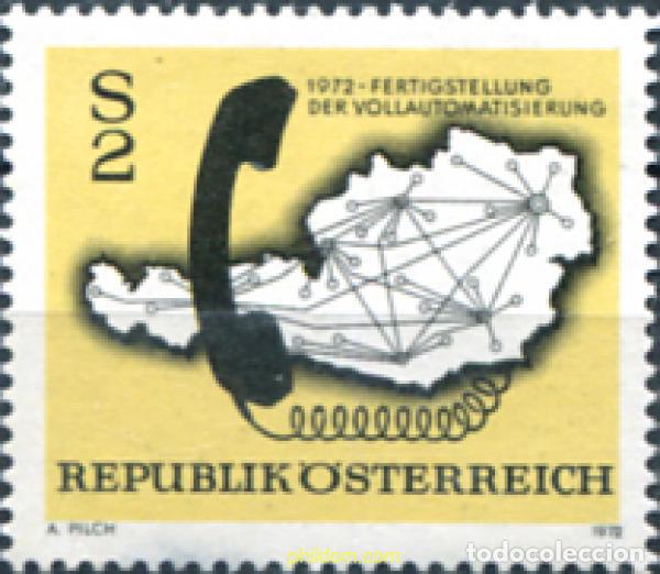 Sellos: 119937 MNH AUSTRIA 1972 FINALIZACION DE LA AUTOMATIZACION DE LA RED TELEFONICA