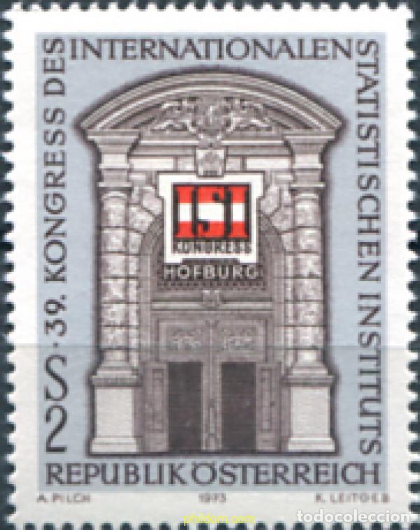 Sellos: 119949 MNH AUSTRIA 1973 39 CONGRESO DEL INSTITUTO INTERNACIONAL DE ESTADISTICA