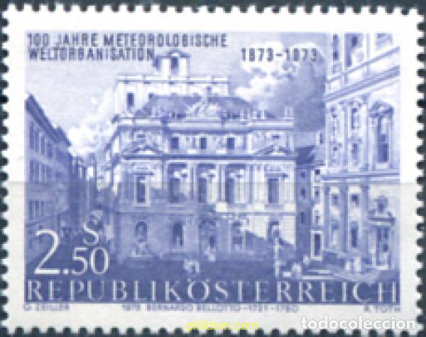Sellos: 119957 MNH AUSTRIA 1973 CENTENARIO DE LA ORGANIZACION METEREOLOGICA INTERNACIONAL