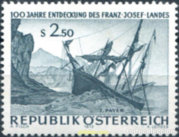 Sellos: 119950 MNH AUSTRIA 1973 CENTENARIO DEL DESCUBRIMIENTO DE LAS TIERRAS DE FRANZ-JOSEPH
