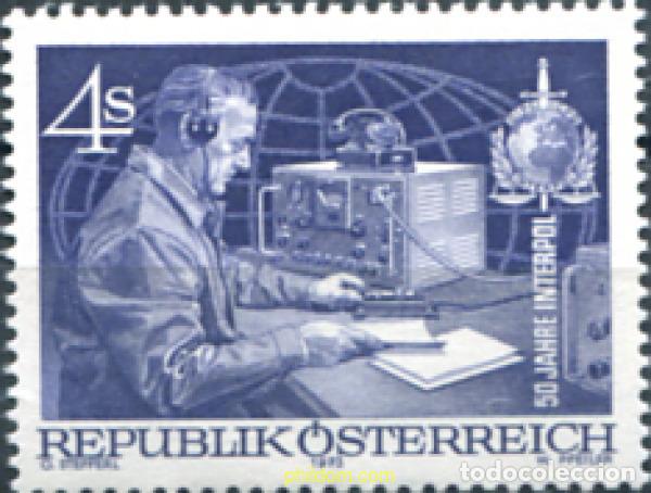 Sellos: 119962 MNH AUSTRIA 1973 50 ANIVERSARIO DE LA INTERPOL