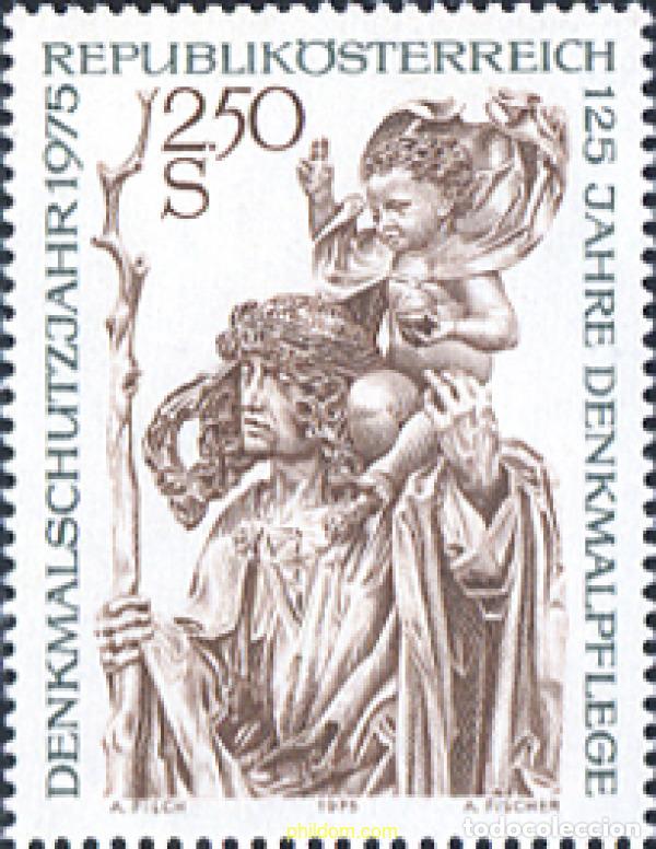Sellos: 119999 MNH AUSTRIA 1975 125 A&Ntilde;OS DE PROTECCION Y RESTAURACION DE MONUMENTOS EN AUSTRIA