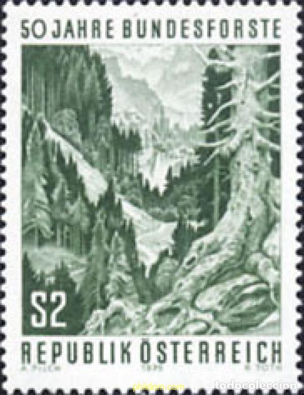 Sellos: 120003 MNH AUSTRIA 1975 50 ANIVERSARIO DE LA ADMINISTRACION NACIONAL DE LOS BOSQUES