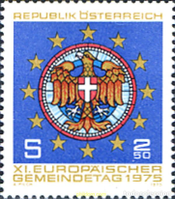 Sellos: 120002 MNH AUSTRIA 1975 11 JORNADA EUROPEA DE MUNICIPIOS DE EUROPA