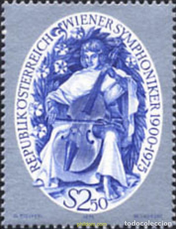 Francobolli: 120005 MNH AUSTRIA 1975 75 ANIVERSARIO DE LA ORQUESTA FILARMONICA DE VIENA