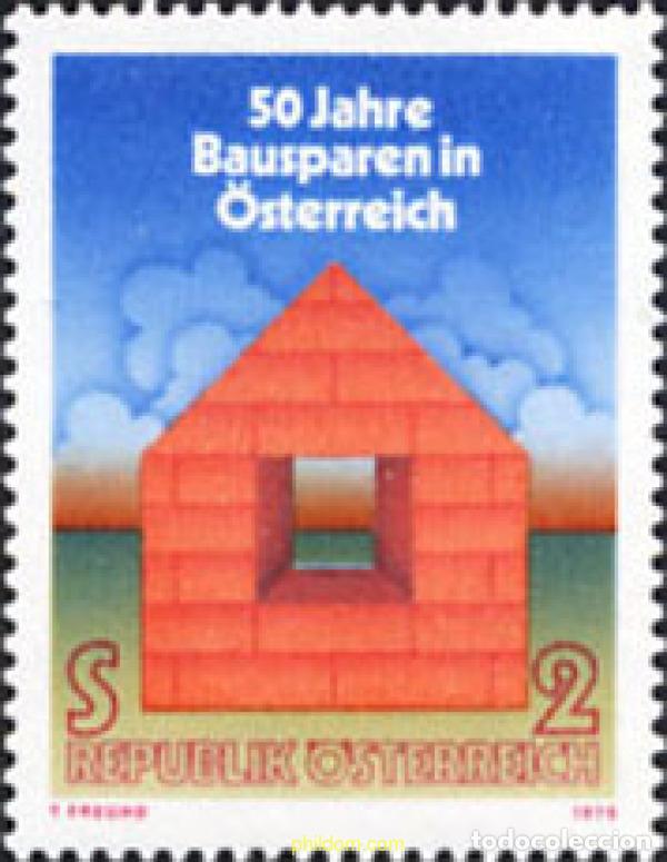 Sellos: 120008 MNH AUSTRIA 1975 50 A&Ntilde;OS DEL AHORRO VIVIENDA EN AUSTRIA