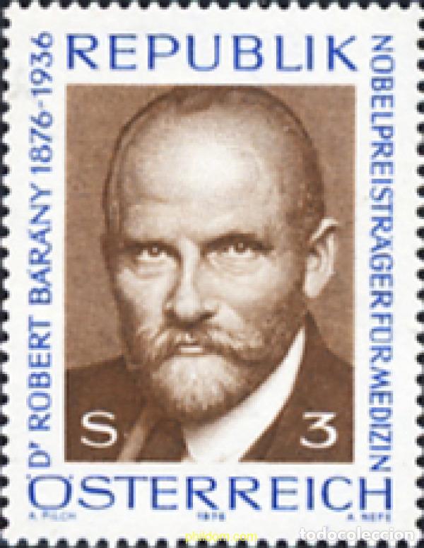 Sellos: 120018 MNH AUSTRIA 1976 CENTENARIO DEL NACIMIENTO DE ROBERT BARANY