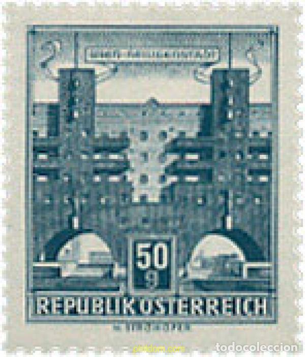 Sellos: 640300 MNH AUSTRIA 1958 MONUMENTOS Y EDIFICIOS - Foto 1
