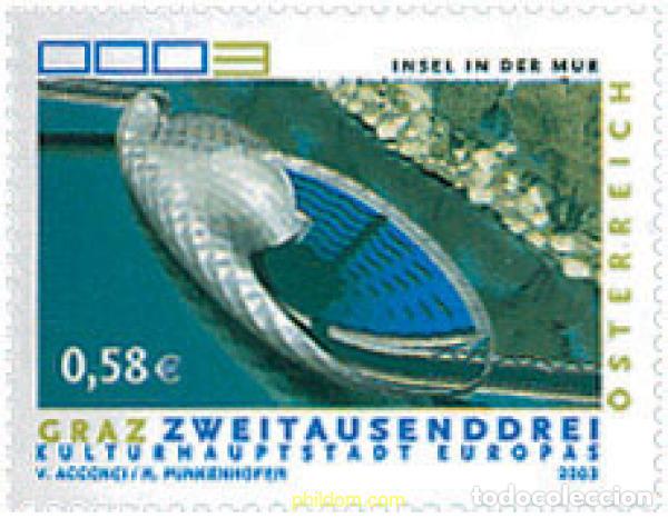 Sellos: 120057 MNH AUSTRIA 2003 GRAZ, CAPITAL EUROPEA DE LA CULTURA