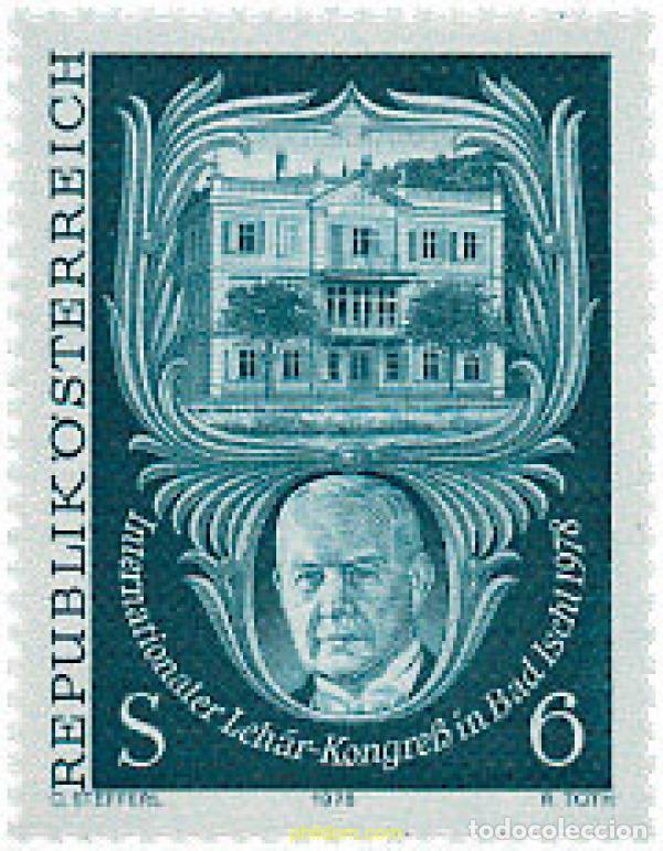 Sellos: 120092 MNH AUSTRIA 1978 CONGRESO Y EXPOSICION INTERNACIONAL A LA MEMORIA DE FRANZ LEHAR