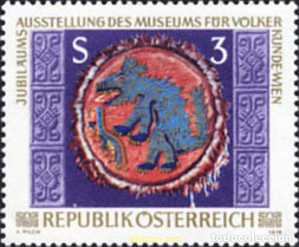 Sellos: 120091 MNH AUSTRIA 1978 EXPOSICION DEL MUSEO ETNOGRAFICO DE VIENA