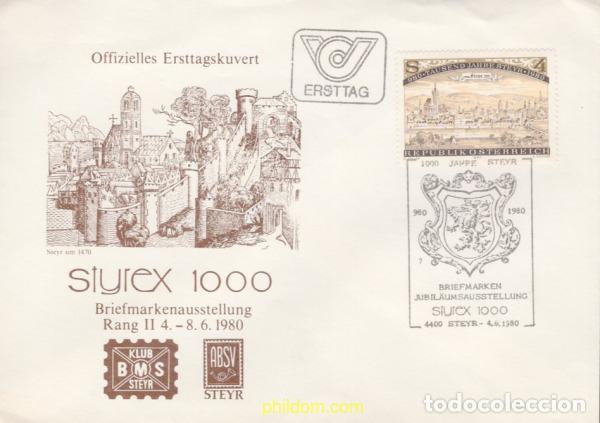 Sellos: 438362 MNH AUSTRIA 1980 MILENARIO DE LA CIUDAD DE STEYR
