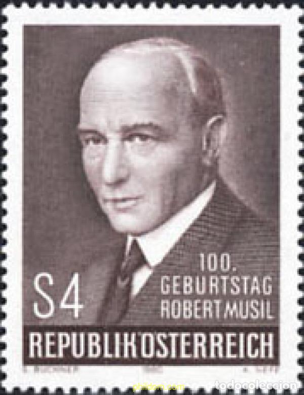 Sellos: 120283 MNH AUSTRIA 1980 CENTENARIO DEL NACIMIENTO DE ROBERT MUSIL