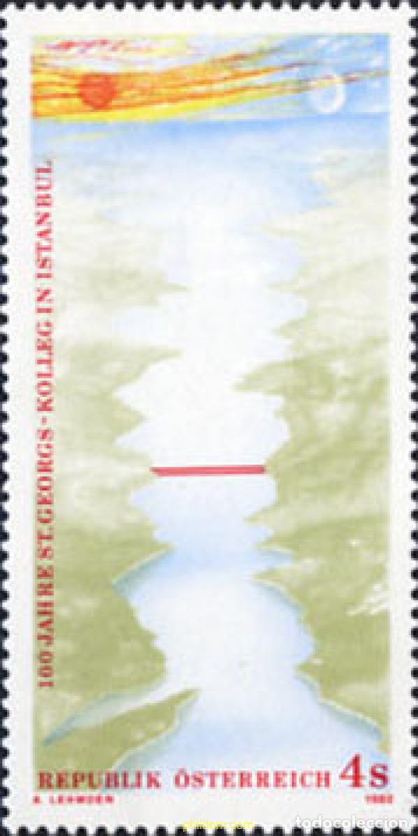 Sellos: 120416 MNH AUSTRIA 1982 CENTENARIO DE LA ESCUELA AUSTRIACA SANKT-GEORGS EN ISTANBUL