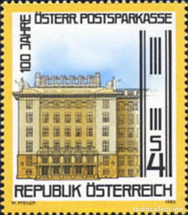Sellos: 120455 MNH AUSTRIA 1983 CENTENARIO DE LA CAJA DE AHORROS POSTAL DE AUSTRIA