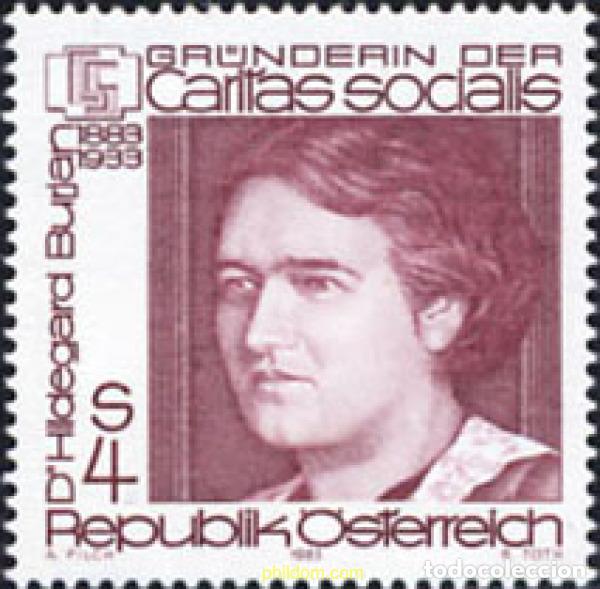 Sellos: 120457 MNH AUSTRIA 1983 CENTENARIO DEL NACIMIENTO DE HILDEGARD BURJAN