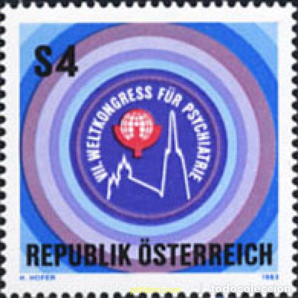 Sellos: 120479 MNH AUSTRIA 1983 7 CONGRESO MUNDIAL DE PSIQUIATRIA