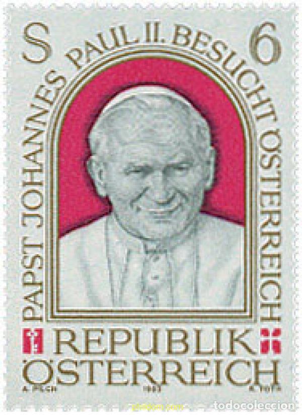 Sellos: 120487 MNH AUSTRIA 1983 VISITA DE SS EL PAPA JUAN PABLO II