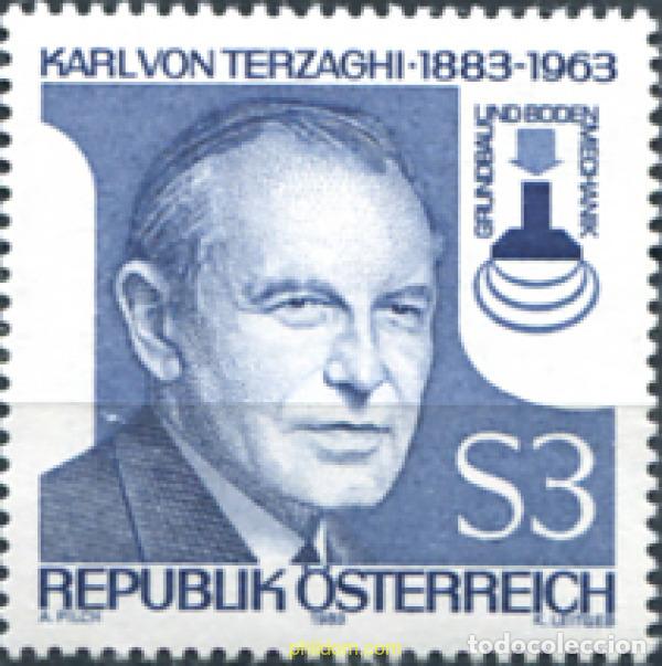 Sellos: 120499 MNH AUSTRIA 1983 CENTENARIO DEL NACIMIENTO DE KARL VON TERZAGHY