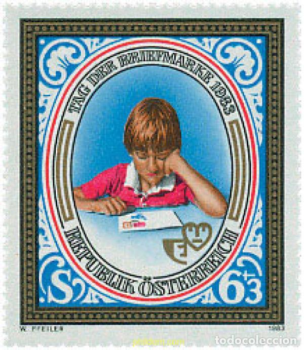 Sellos: 120508 MNH AUSTRIA 1983 DIA DEL SELLO