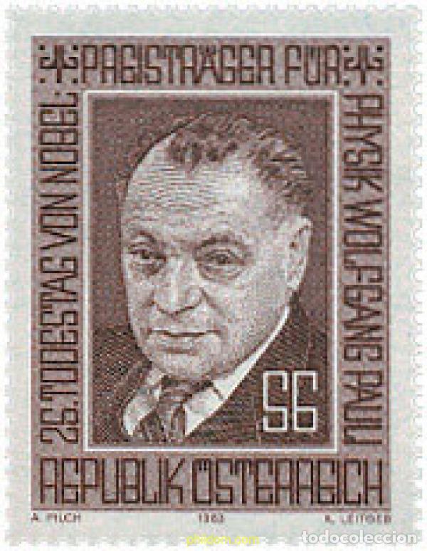 Sellos: 120546 MNH AUSTRIA 1983 25 ANIVERSARIO DE LA MUERTE DE WOLFGANG PAULI