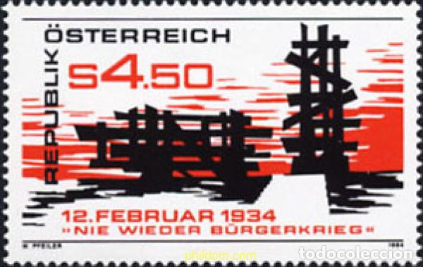 Sellos: 120596 MNH AUSTRIA 1984 NUNCA MAS GERRA CIVIL