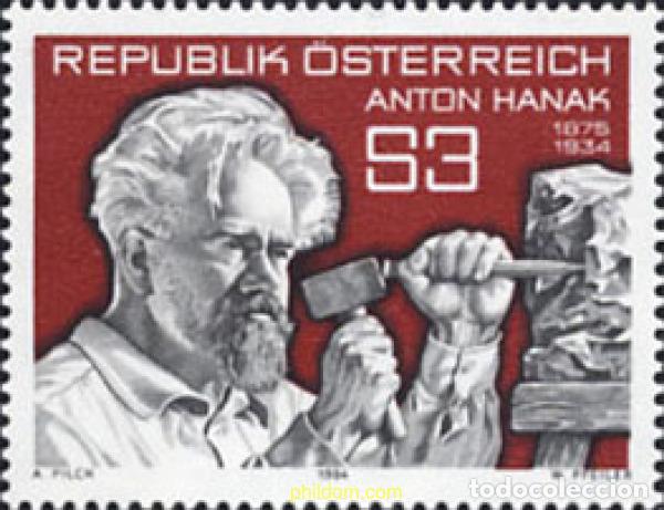 Sellos: 120593 MNH AUSTRIA 1984 50 ANIVERSARIO DE LA MUERTE DE ANTON HANAK